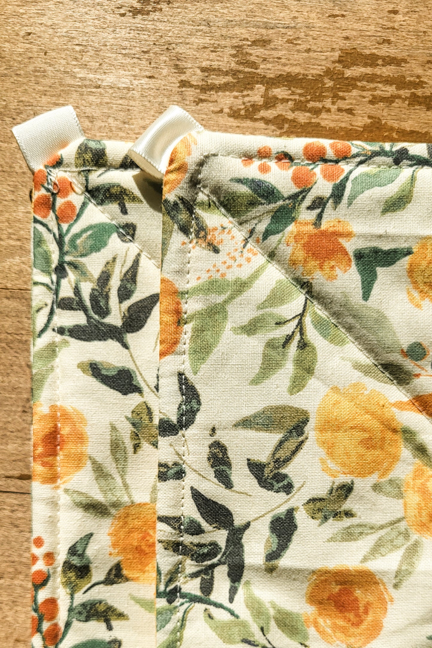 Big Orange Foral Potholder *limited edition*