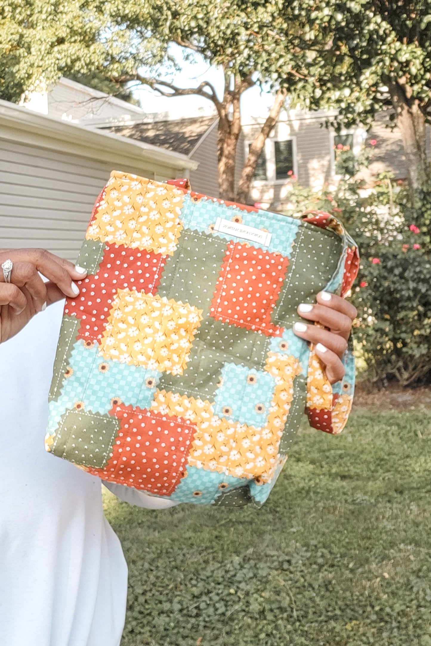 Foral Patchwork Tote