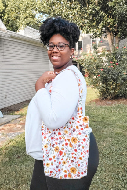 Sunflower & Leaves Tote
