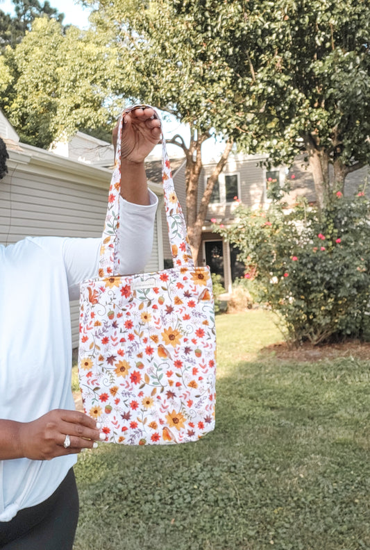 Sunflower & Leaves Tote